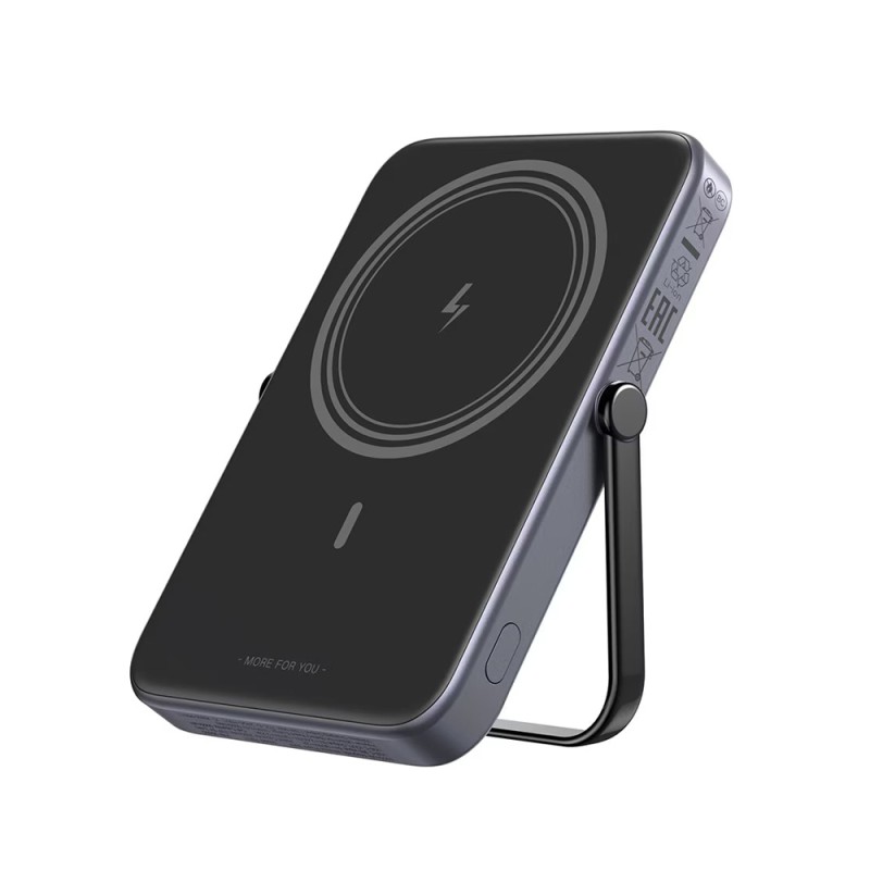UGREEN Power Bank Uno Series Magnetic Wireless with Kickstand 5000mAh, 7.5/20W, Space Gray