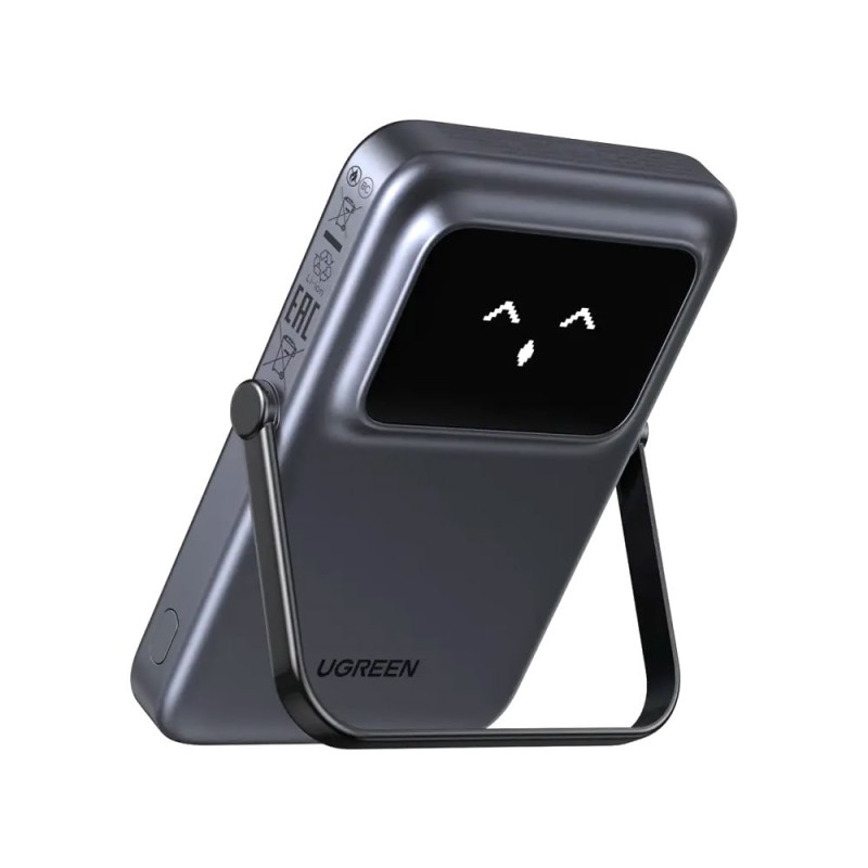 UGREEN Power Bank Uno Series Magnetic Wireless with Kickstand 5000mAh, 7.5/20W, Space Gray