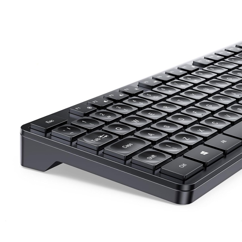 UGREEN Wireless Combo Keyboard and Mouse Ergonomic US MK006, Black