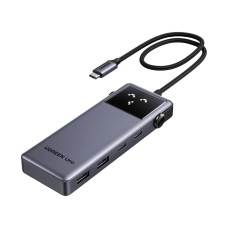 UGREEN HUB 6 in 1 USB-C To 4K@60Hz HDMI+2*USB-A 3.2+2*Type-C+1*Type-C 10 Gbps Series Uno | CM888, Grey