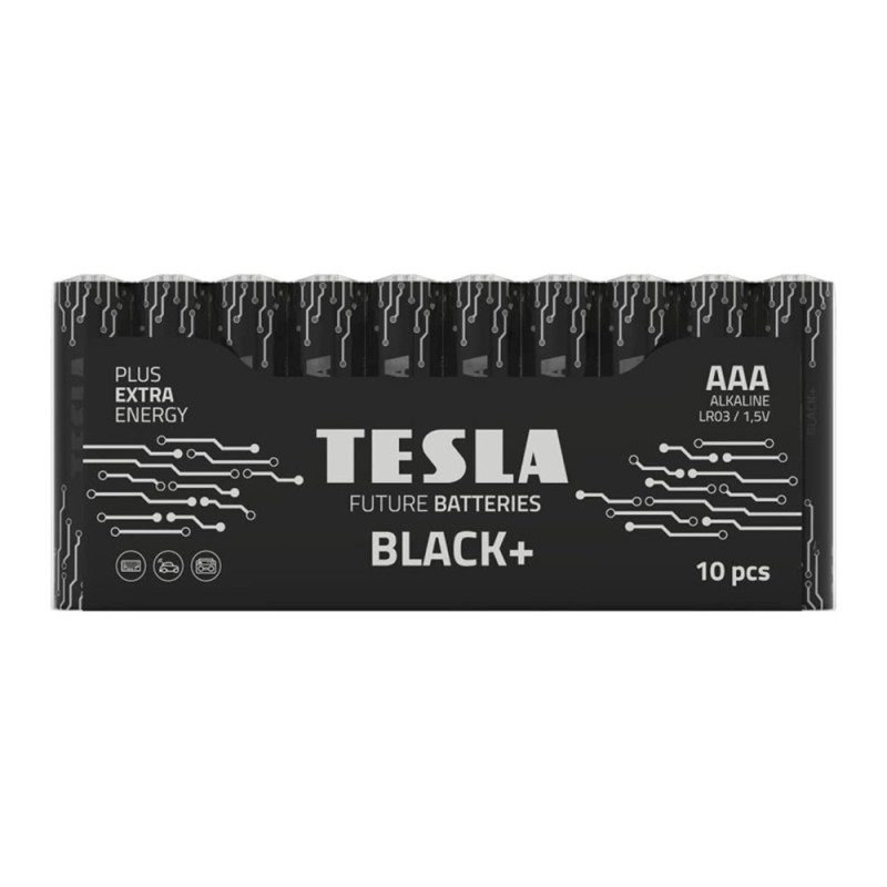 TESLA Batteries AAA LR3 Alkaline 10 pcs Pack Shrink