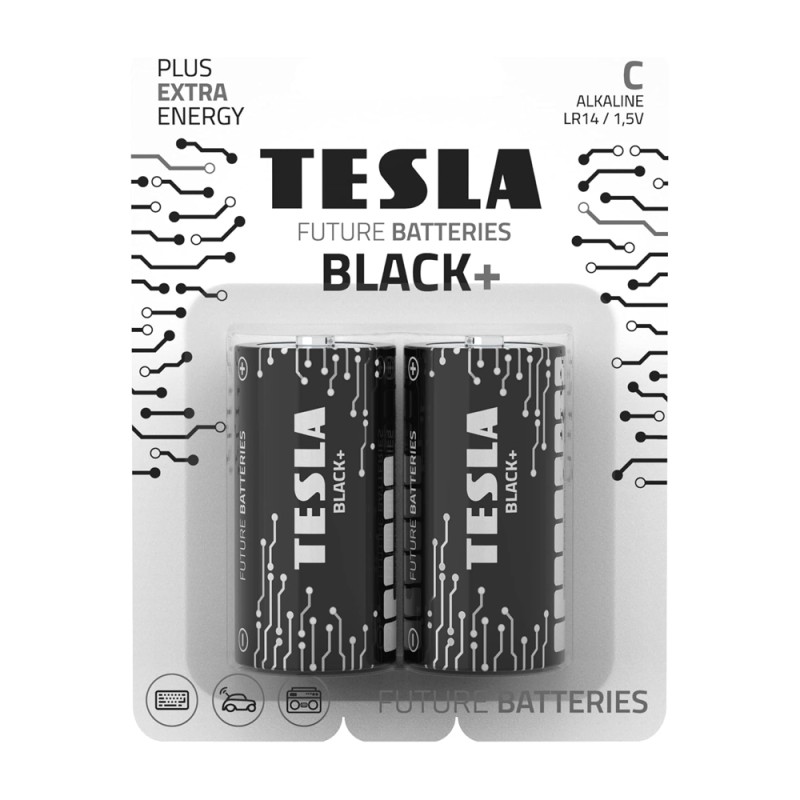 TESLA Batteries C LR14 Alkaline 2 pcs Blister