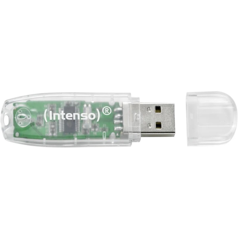 Intenso® USB Drive 2.0 Rainbow Line 32 GB, Transparent