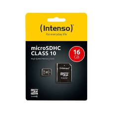 Intenso® MICRO Secure Digital Cards, 16 GB + SD Adapter, Class 10