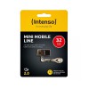Intenso® USB Drive 2.0 (USB-A & microUSB) Mini Mobile Line 32 GB, Anthracite