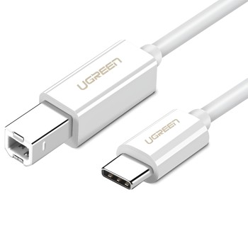 UGREEN Cable Printer Type-C 2.0 to USB Type-B 2.0, 1M, White | US241