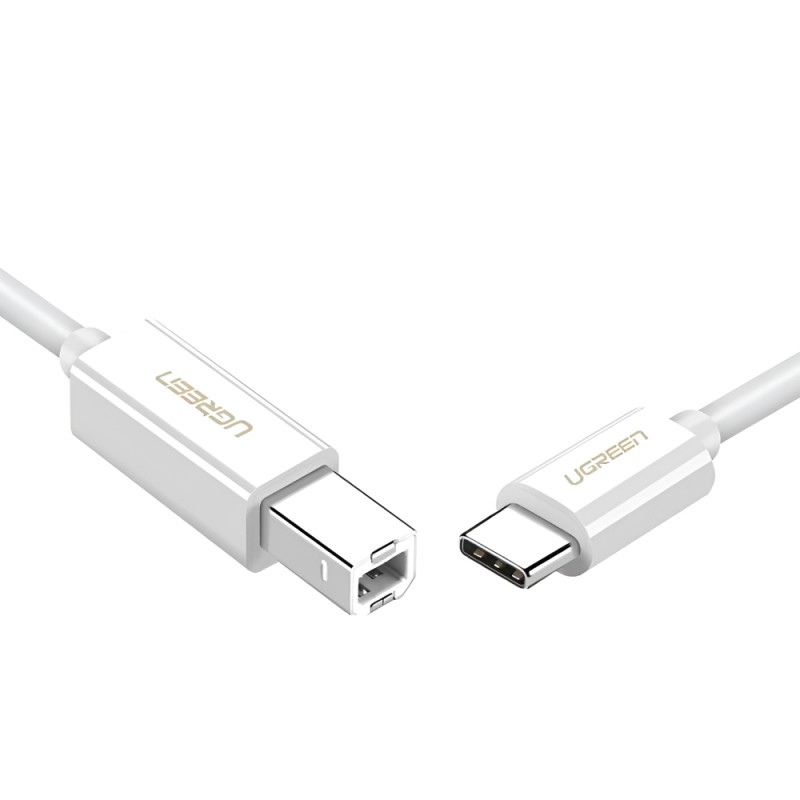 UGREEN Cable Printer Type-C 2.0 to USB Type-B 2.0, 1M, White | US241