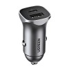 UGREEN Car Charger 1*USB-A+Type-C Aluminum 3A 30W, Grey
