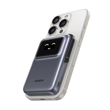 UGREEN Power Bank Uno Series Magnetic Wireless with Kickstand 10000mAh, 7.5/20W, Space Gray