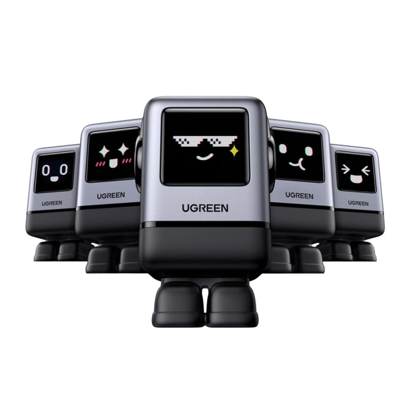 UGREEN UNO Robot GaN Quick Charger 3xType-C+1*USB-A 100W, Black