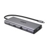 UGREEN HUB 11in1 Type-C to HDMI 4K@60Hz + VGA + 2*USB-C 3.2 + USB-A3.2 + USB-A3.0 + SD/TF + Gigabit RJ45 + 3.5mm + PD 100W | CM639
