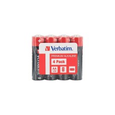 Verbatim Batteries AA Alkaline 4 pcs Pack Shrink