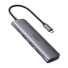 UGREEN USB Type C to HDMI + USB 3.0*3 + PD Power Converter, Black