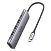UGREEN USB Type C to HDMI + USB 3.0*3 + PD Power Converter, Black