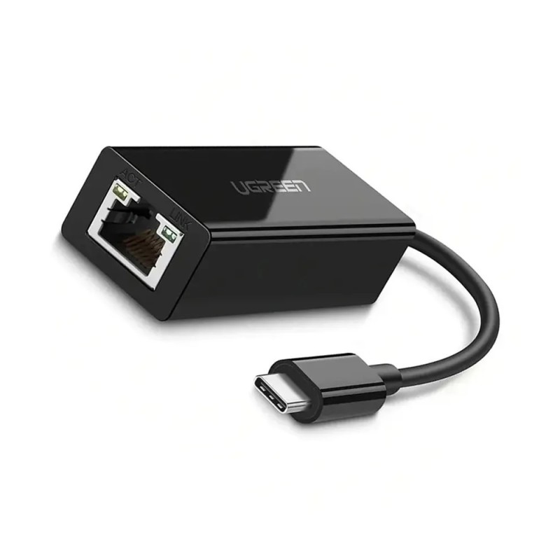 UGREEN Adapter Type-C 3.1 to RJ45 Gigabit Ethernet US236, Black