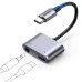 UGREEN Audio Adapter Type-C 3.0 to 3.5mm + Type-C 3.0 PD 60W CM193, Silver