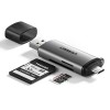 UGREEN Card Reader 2in1 Type-C 3.0 to USB-A 3.0 to TF/SD CM185, Black