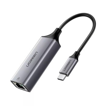 UGREEN Adapter Type-C 3.1 to RJ45 Gigabit Ethernet Thunderbolt 3 CM199, Space Gray