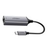 UGREEN Adapter Type-C 3.1 to RJ45 Gigabit Ethernet Thunderbolt 3 CM199, Space Gray