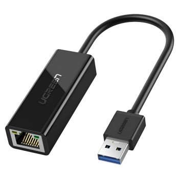 UGREEN Network Adapter USB 3.0 to Gigabit LAN RJ45 CM209, Black UGREEN Network Adapter USB 3.0 to Gigabit LAN RJ45 CM209, Black