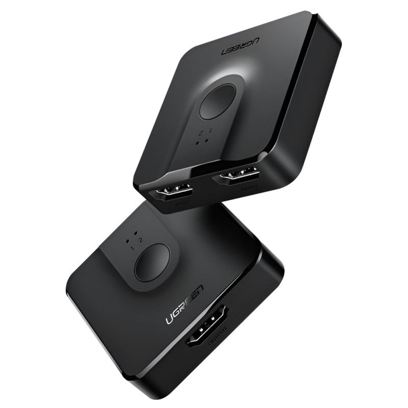 UGREEN Switcher Bi-Directional 2in1 2*HDMI 4K 30Hz or 1*HDMI 4K 30Hz to 1*HDMI 4K 30Hz or 2*HDMI 4K 30Hz CM217, Black