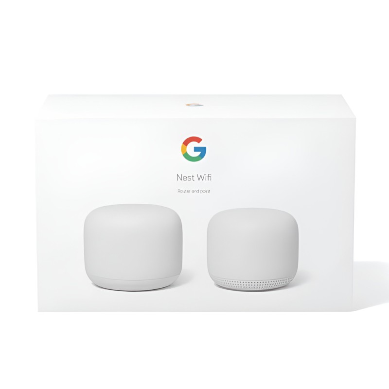 Google Nest WiFi Router and Point (2 pack) White