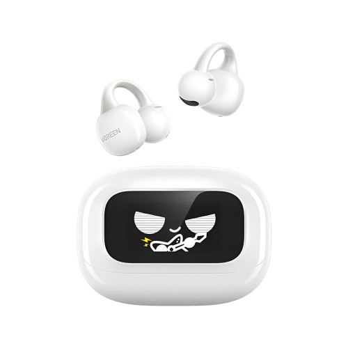 UGREEN Open Ear TWS S6 ClipBuds Magic with Display, White