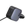 UGREEN Car Charger 1*Type-C+1*USB-A with Type-C Cable, Retractable, 90W, Grey | EC603