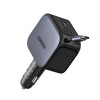UGREEN Car Charger 1*Type-C+1*USB-A with Type-C Cable, Retractable, 145W, Black | EC604