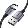 UGREEN Cable Nylon Braided+Aluminum USB-A to Type-C 480Mbps,1,5M, Grey