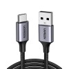 UGREEN Cable Nylon Braided+Aluminum USB-A to Type-C 480Mbps,1,5M, Grey