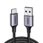 UGREEN Cable Nylon Braided+Aluminum USB-A to Type-C 480Mbps,1,5M, Grey