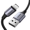 UGREEN Cable USB to Lightning MFI, 1M, Alu Case with Braided, Black | US291