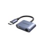 UGREEN Audio Adapter Type-C 3.0 to 3.5mm + Type-C 3.0 PD 65W CM231, Grey 