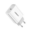 UGREEN Wall Charger Type-C PD3.0 20W EU CD137, White