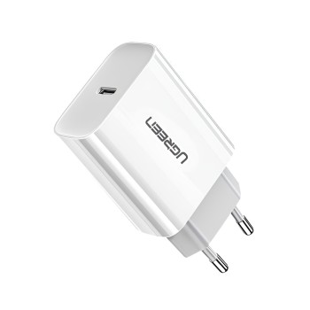 UGREEN Wall Charger Type-C PD3.0 20W EU CD137, White