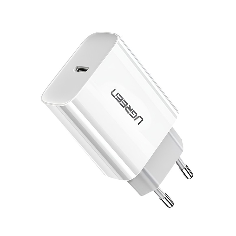 UGREEN Wall Charger Type-C PD3.0 20W EU CD137, White