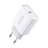 UGREEN Wall Charger Type-C PD3.0 20W EU CD137, White