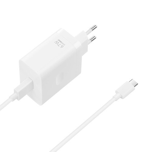 OPPO Power Adapter SUPERVOOC 67W (Type-C) with A-C cable, White