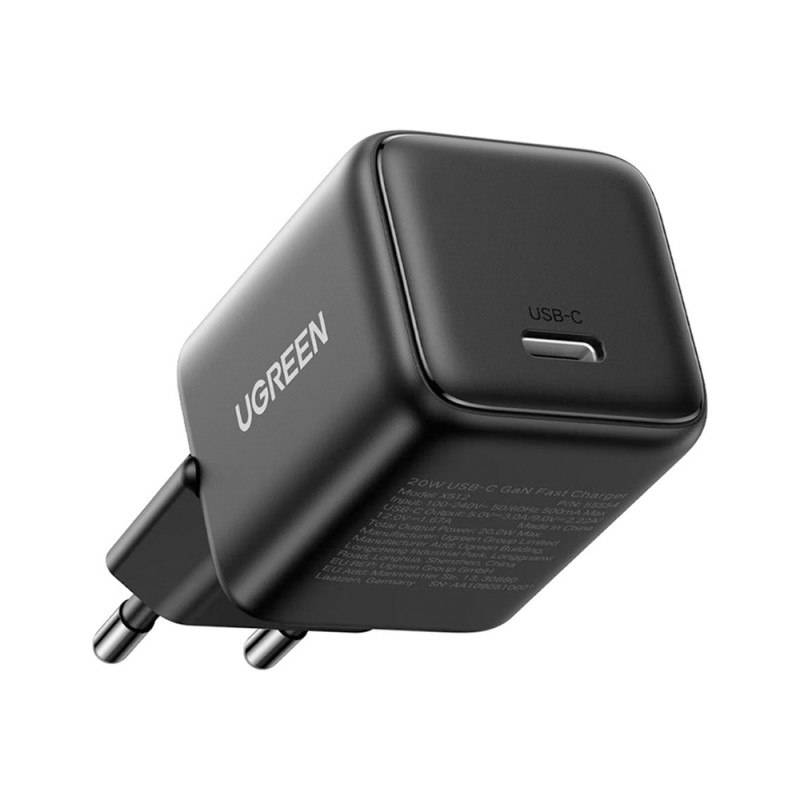 UGREEN Wall Charger GaN Type-C 3A 30W QC4.0 X513, Black