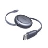 UGREEN Cable Type-C to Type-C Retractable 5A/100W, 1M, Black | L531