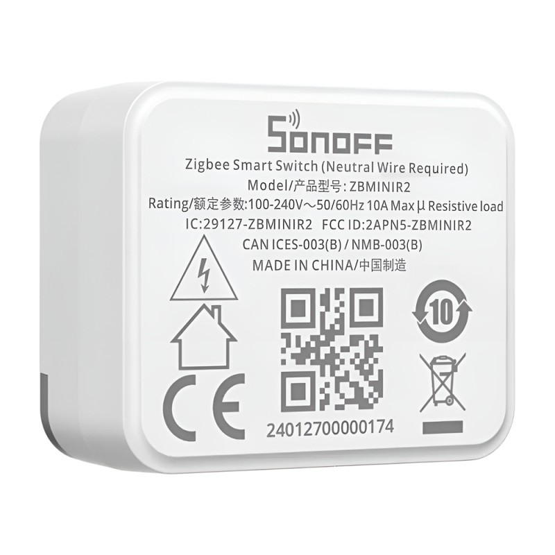 Sonoff Zigbee Smart Switch ZBMINIR2 Extreme (Neutral Wire Required)