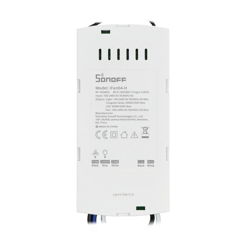 Sonoff Wi-Fi Ceiling Fan And Light Controller iFan04-H