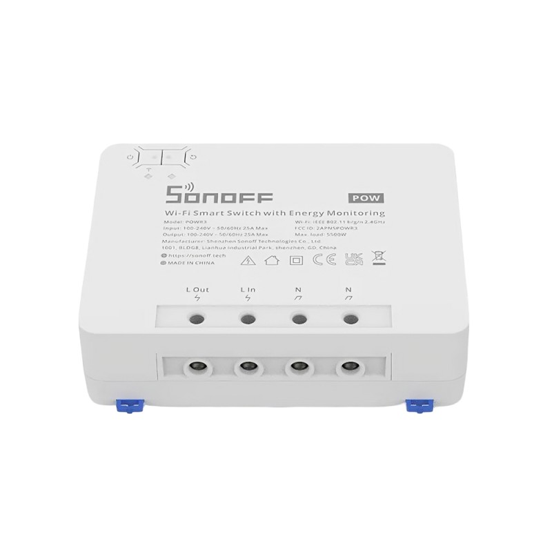 Sonoff Wi-Fi High Power Smart Switch with Energy Monitoring POWR3 25A