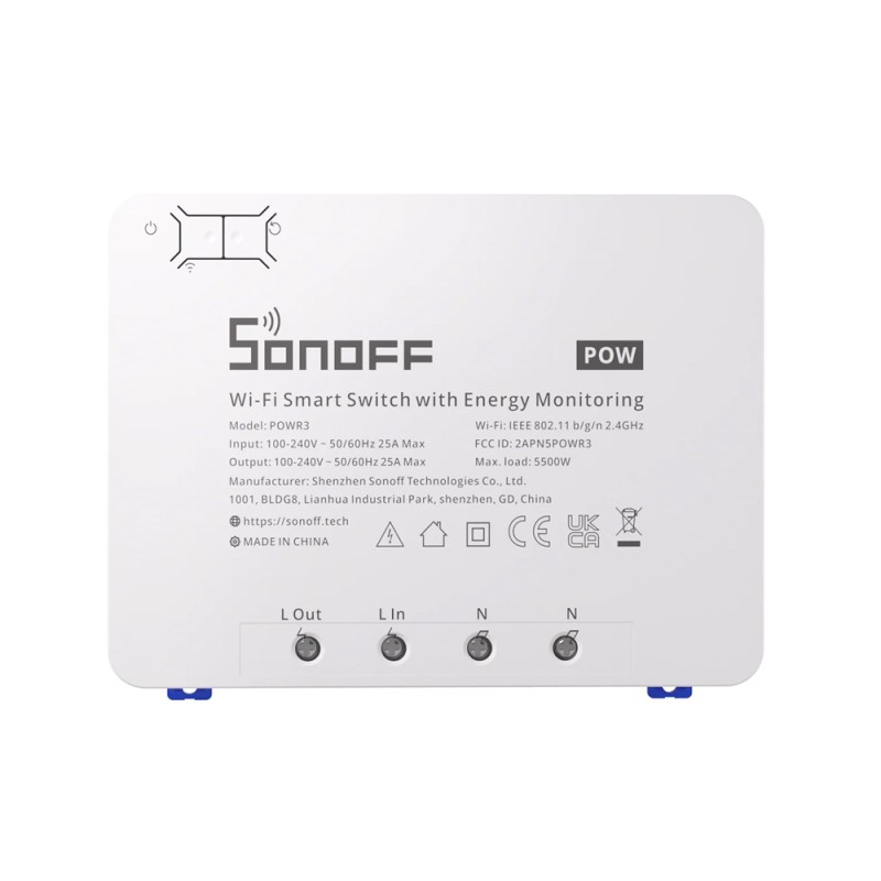 Sonoff Wi-Fi High Power Smart Switch with Energy Monitoring POWR3 25A