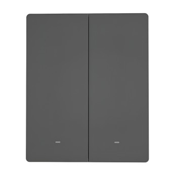 Sonoff Wi-Fi Smart Wall Switch SwitchMan M5 2-Gang (Neutral Wire), Dim Gray