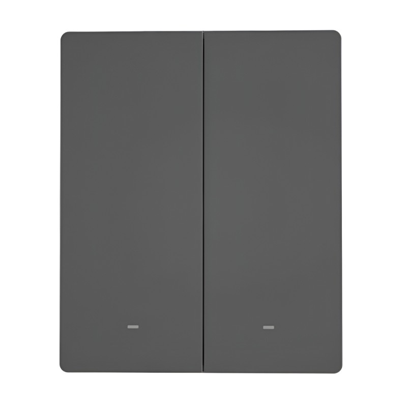Sonoff Wi-Fi Smart Wall Switch SwitchMan M5 2-Gang (Neutral Wire), Dim Gray