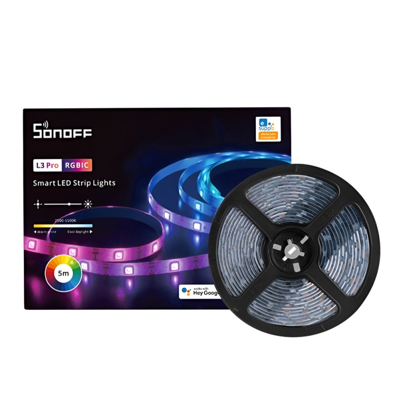 Sonoff Wi-Fi Smart LED RGBIC Strip Lights L3 Pro 5M (No AC Adapter)