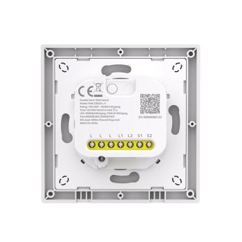 Sonoff Zigbee Smart Wall Switch MINI-ZB2GS-L-E Mini Duo 2-Gang (No Neutral Required)
