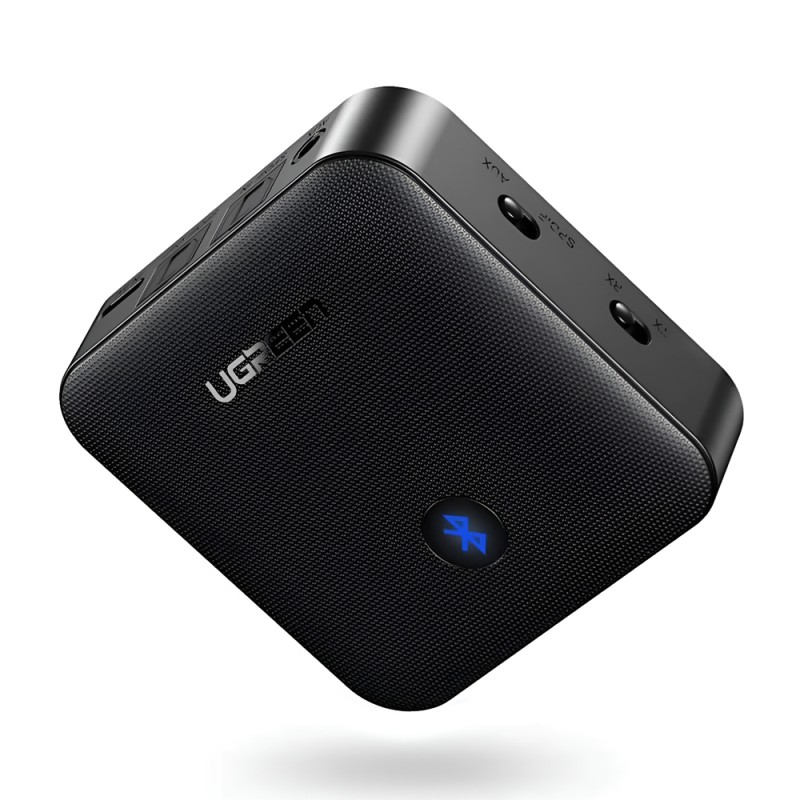 UGREEN Adapter Audio Transmitter + Receiver Bluetooth V5.0, Battery 200mAh, up to 10hours CM144, Black